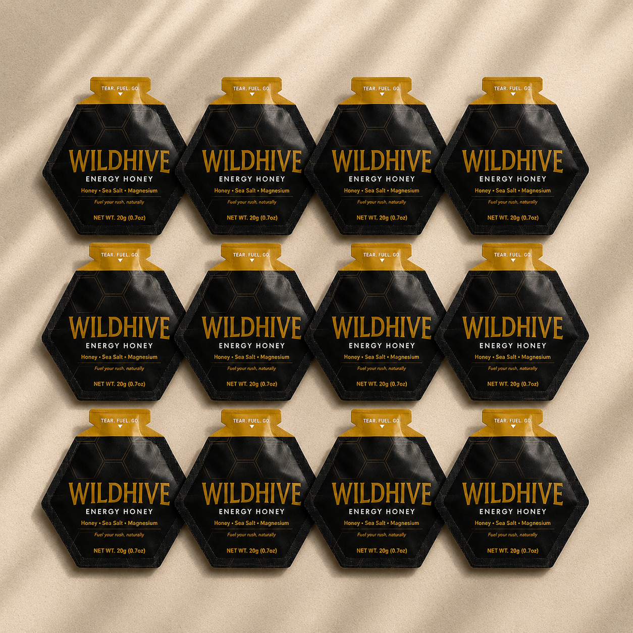 WildHive Energy Honey- 12 Pack